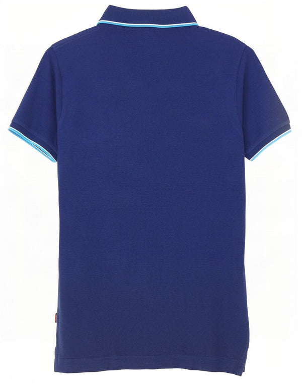 Polo da uomo Superdry Large in cotone blu navy