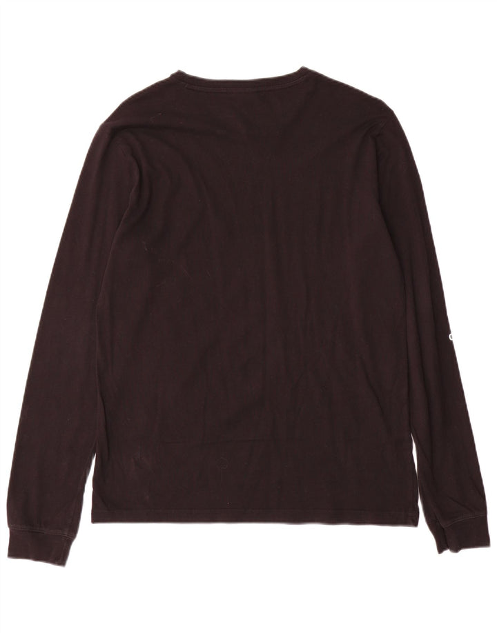 Top grafico da ragazzo Champion a maniche lunghe 15-16 anni 2XL Nero