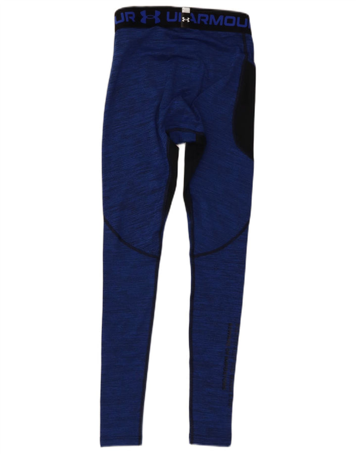 Leggings grafici da uomo Under Armour Cold Gear piccolo blocco di colore blu