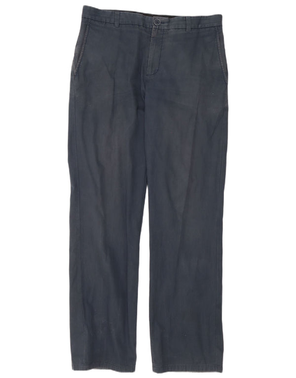 Pantaloni chino Dkny da uomo Soho dalla vestibilità rilassata W32 L34 cotone blu navy