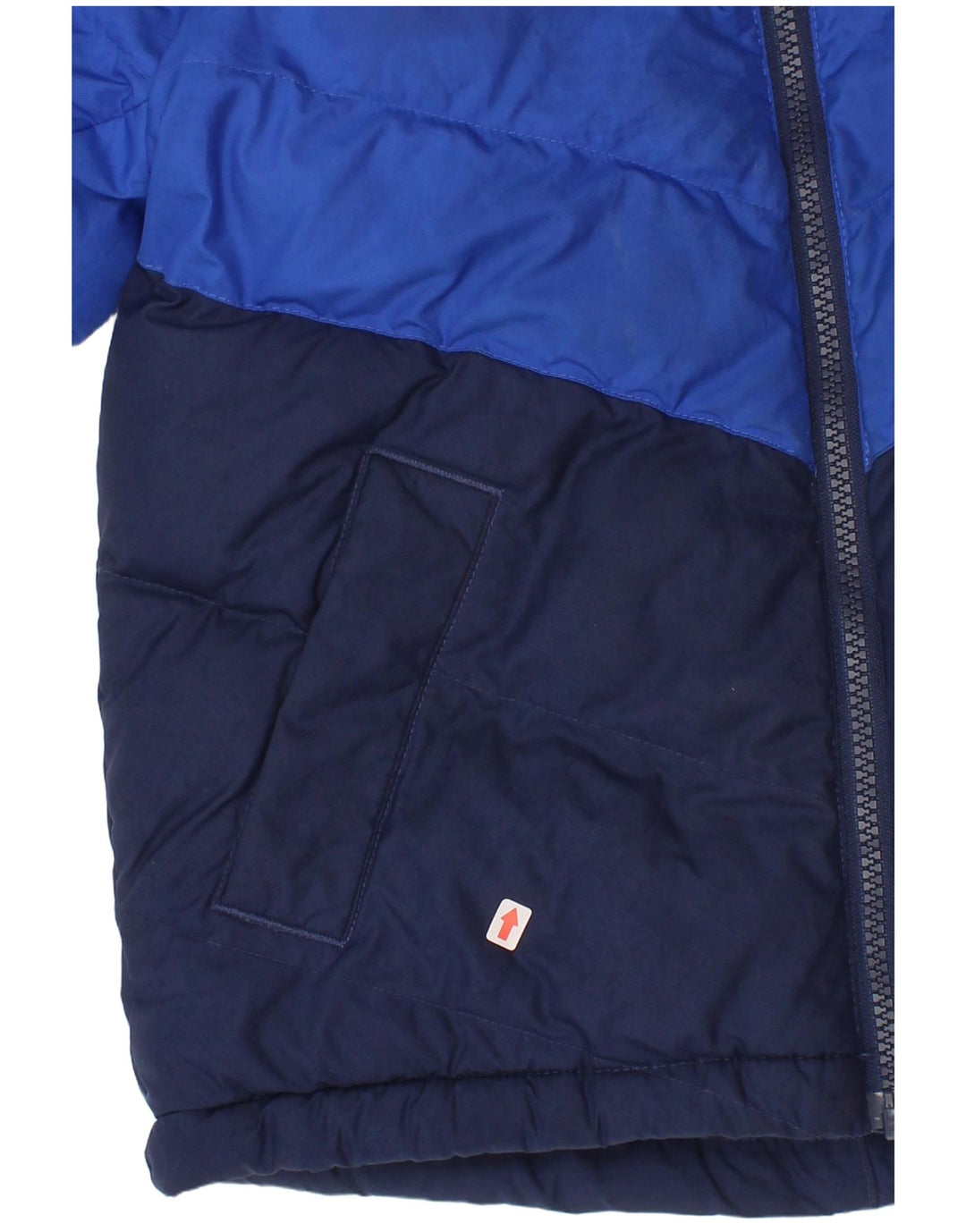 Giacca imbottita con cappuccio Adidas da ragazzo 6-7 anni XS Blu navy Colourblock
