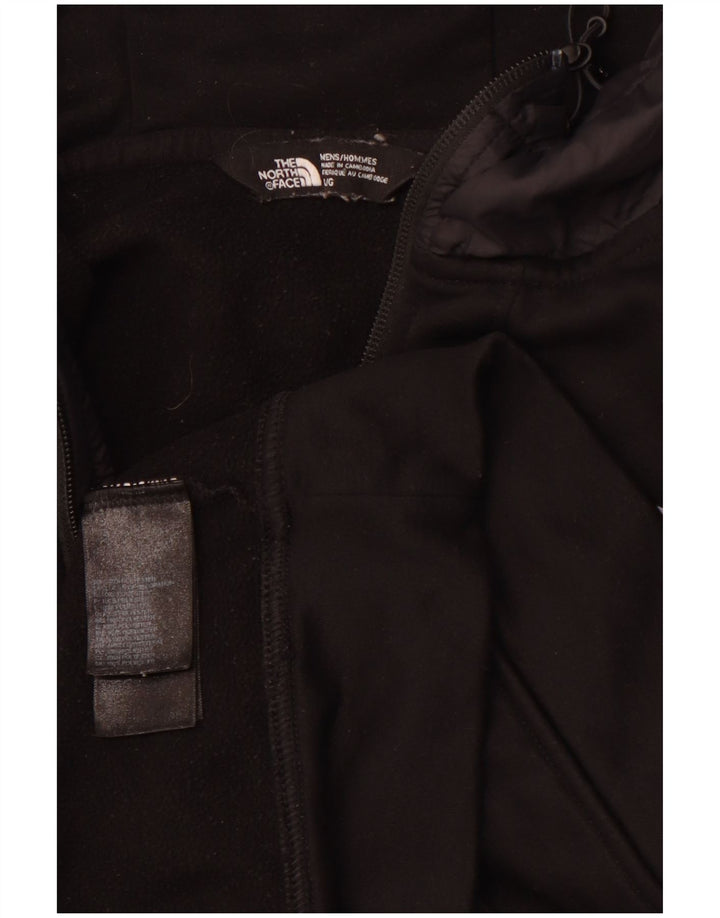 THE NORTH FACE Maglione con cappuccio e zip da uomo, grande, in poliestere nero