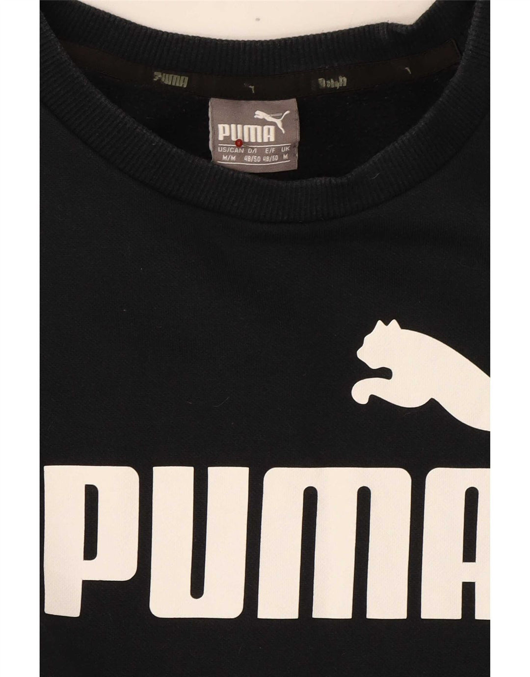 Felpa grafica da donna Puma Jumper UK 14 Medium Navy Blue Colourblock