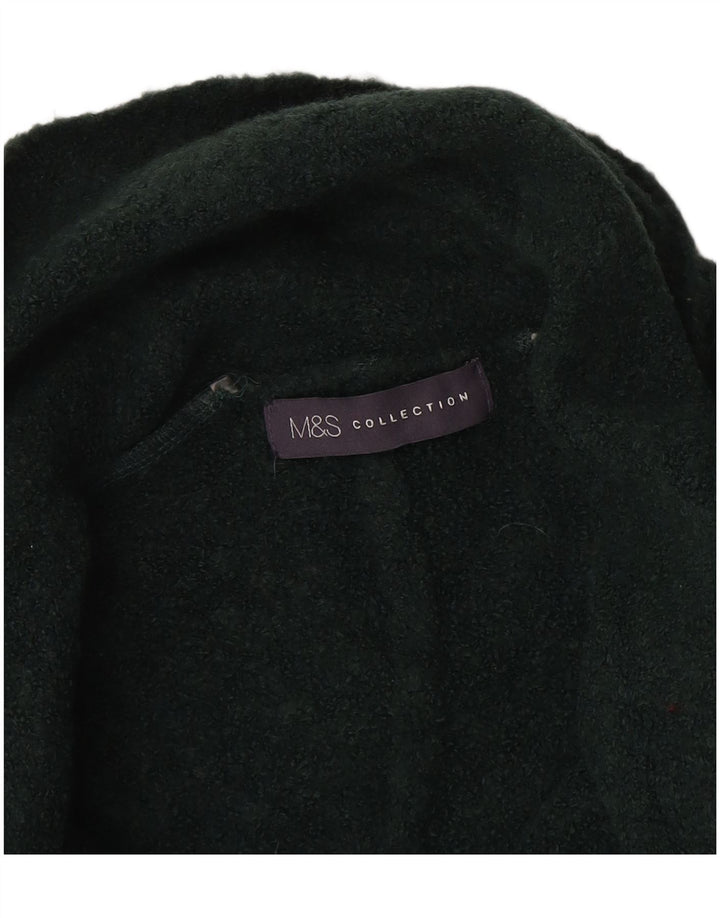 Maglione cardigan aperto lungo da donna Marks & Spencer UK 12 Verde medio