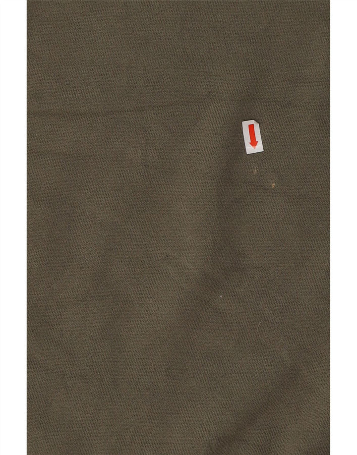 FAT FACE Felpa oversize da donna Maglione UK 16 Grande cotone kaki