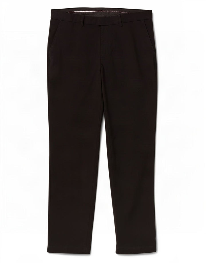 Pantaloni da abito slim da uomo Marks & Spencer W34 L31 poliestere nero