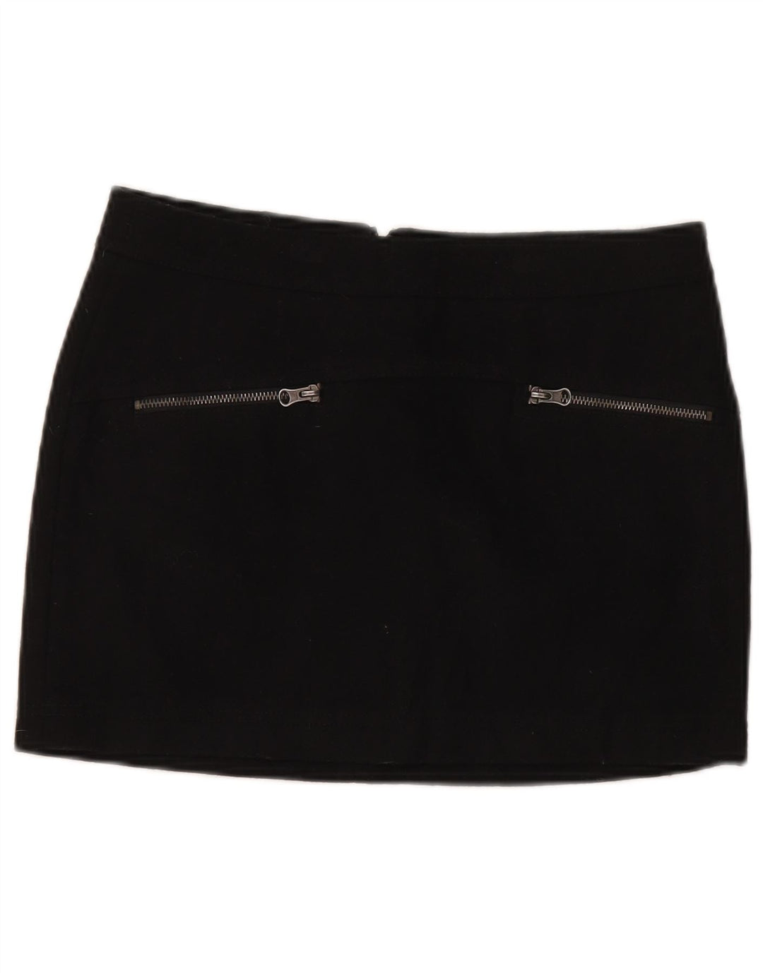 Minigonna Donna Benetton IT 42 Media W30 Nera Lana