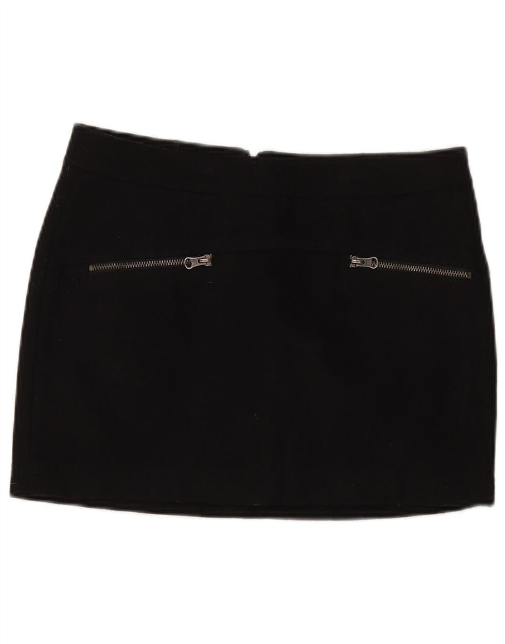Minigonna Donna Benetton IT 42 Media W30 Nera Lana