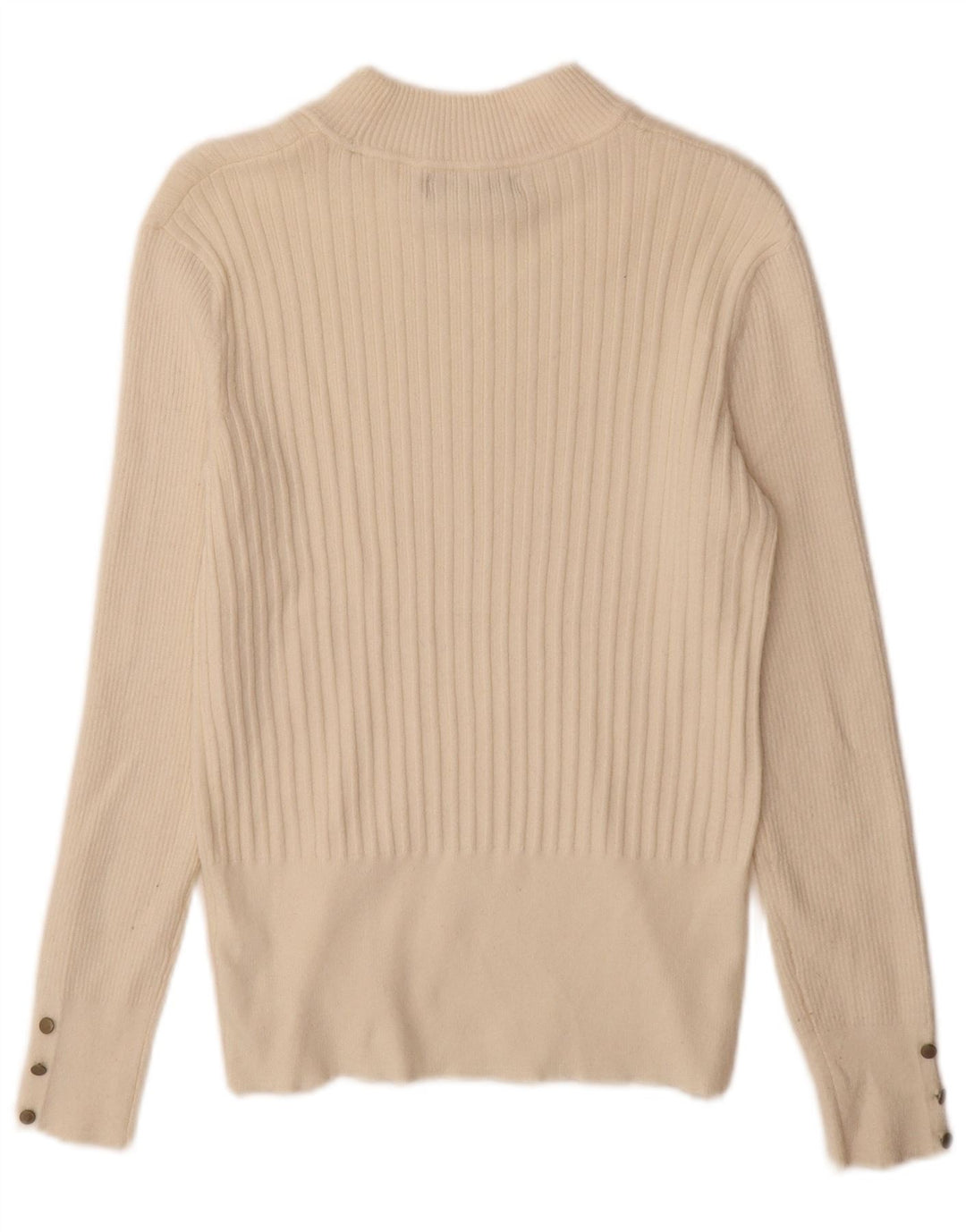 Maglione maglione a collo alto da donna Marks & Spencer UK 12 medio bianco sporco