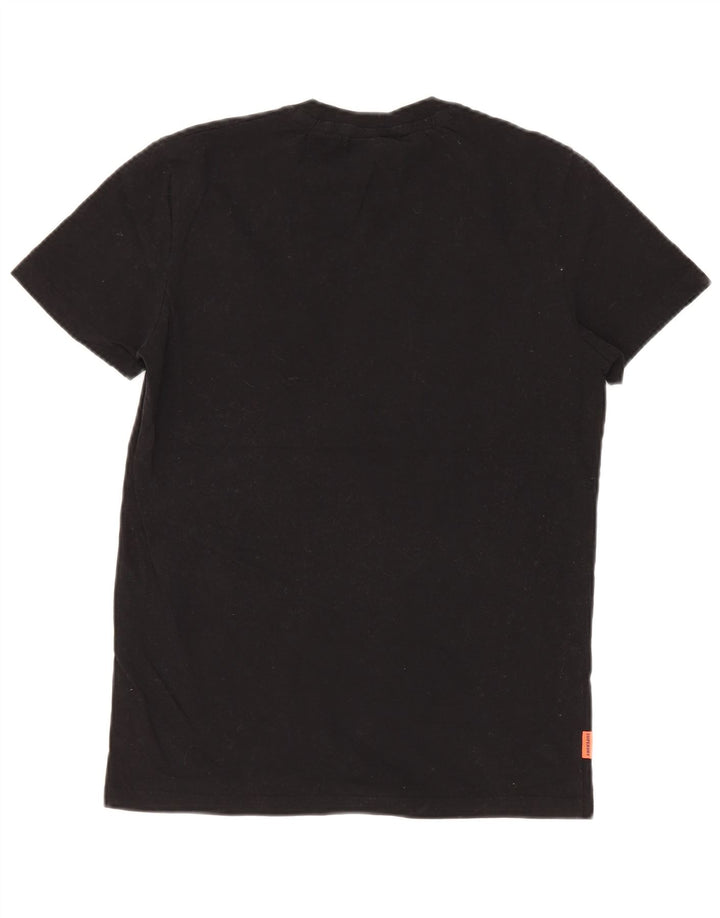 Superdry T-shirt da uomo Top Medium Black Cotton