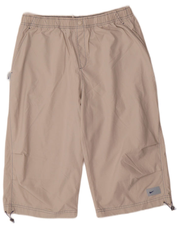 Pantaloncini sportivi Nike Bermuda da uomo UK 42/44 Large Beige Poliestere