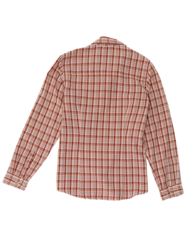 Camicia da donna Fjall Raven UK 10 piccolo quadretto rosso