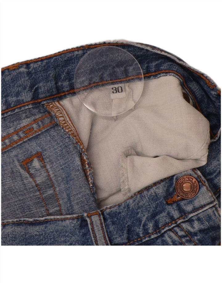 CHARRO Womens Bootcut Jeans W30 L28 Blue Floral