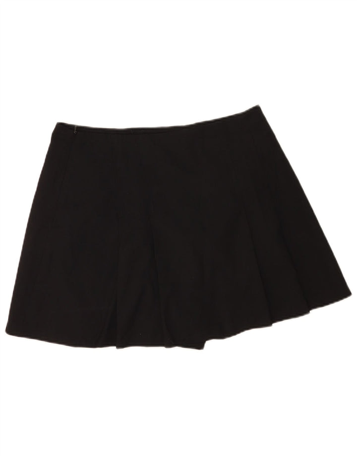 Minigonna Skort da donna Zara grande W30 poliestere nero
