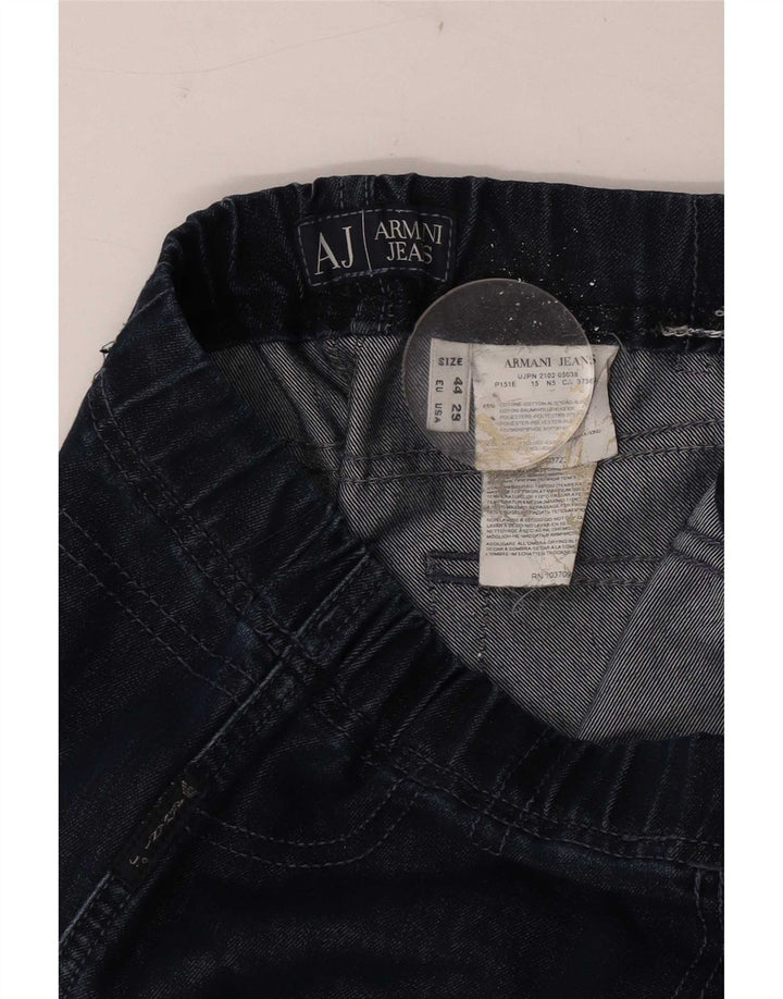Jeans slim da donna Armani W29 L27 cotone blu navy