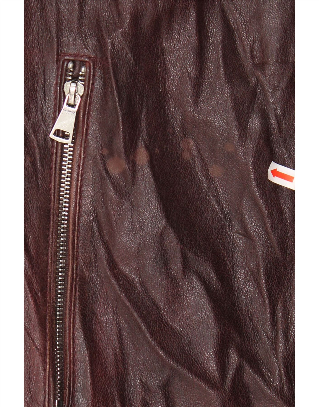 CONBIPEL Womens Leather Jacket IT 54 3XL Burgundy Leather Biker