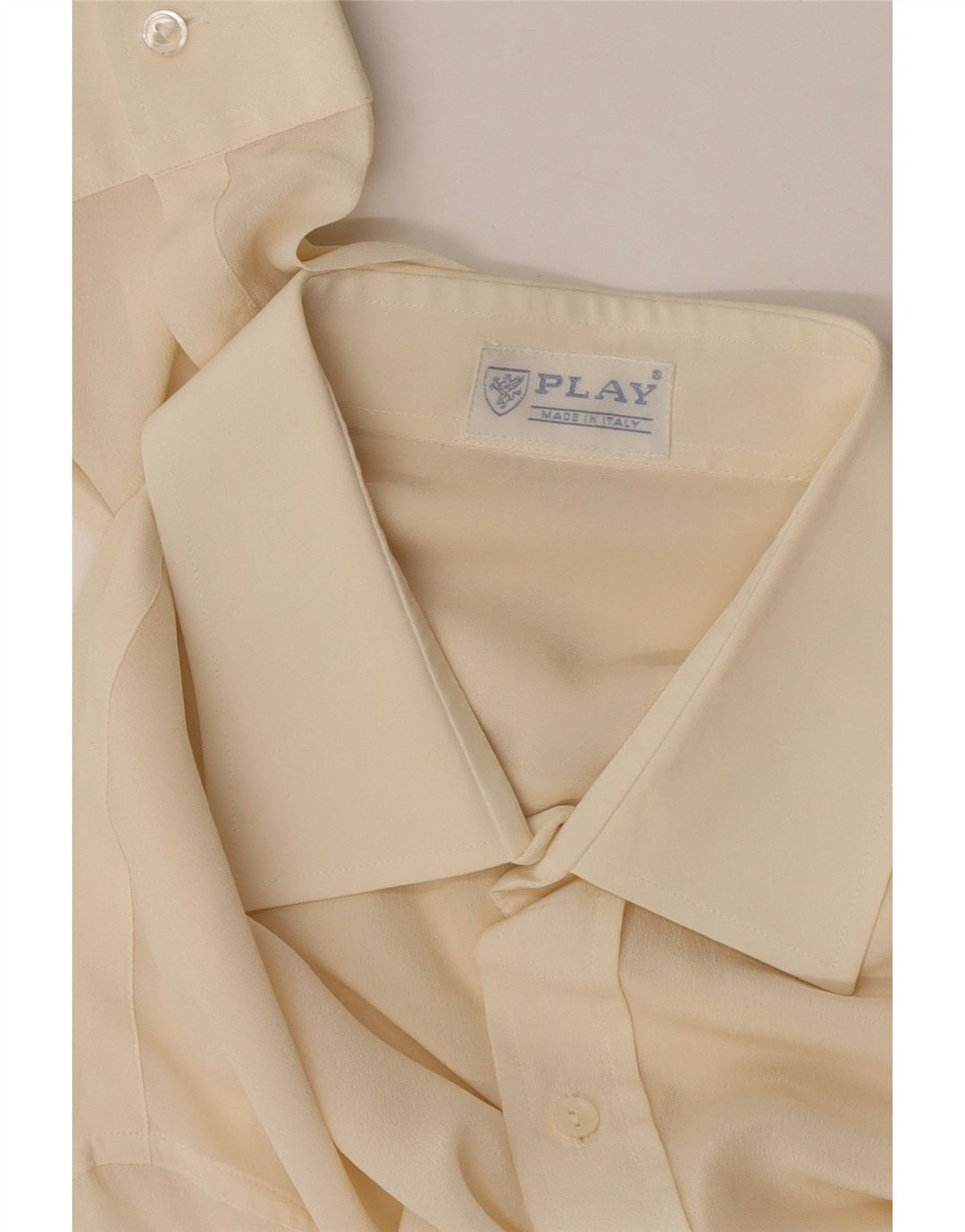 PLAY Camicia da uomo medio bianco sporco