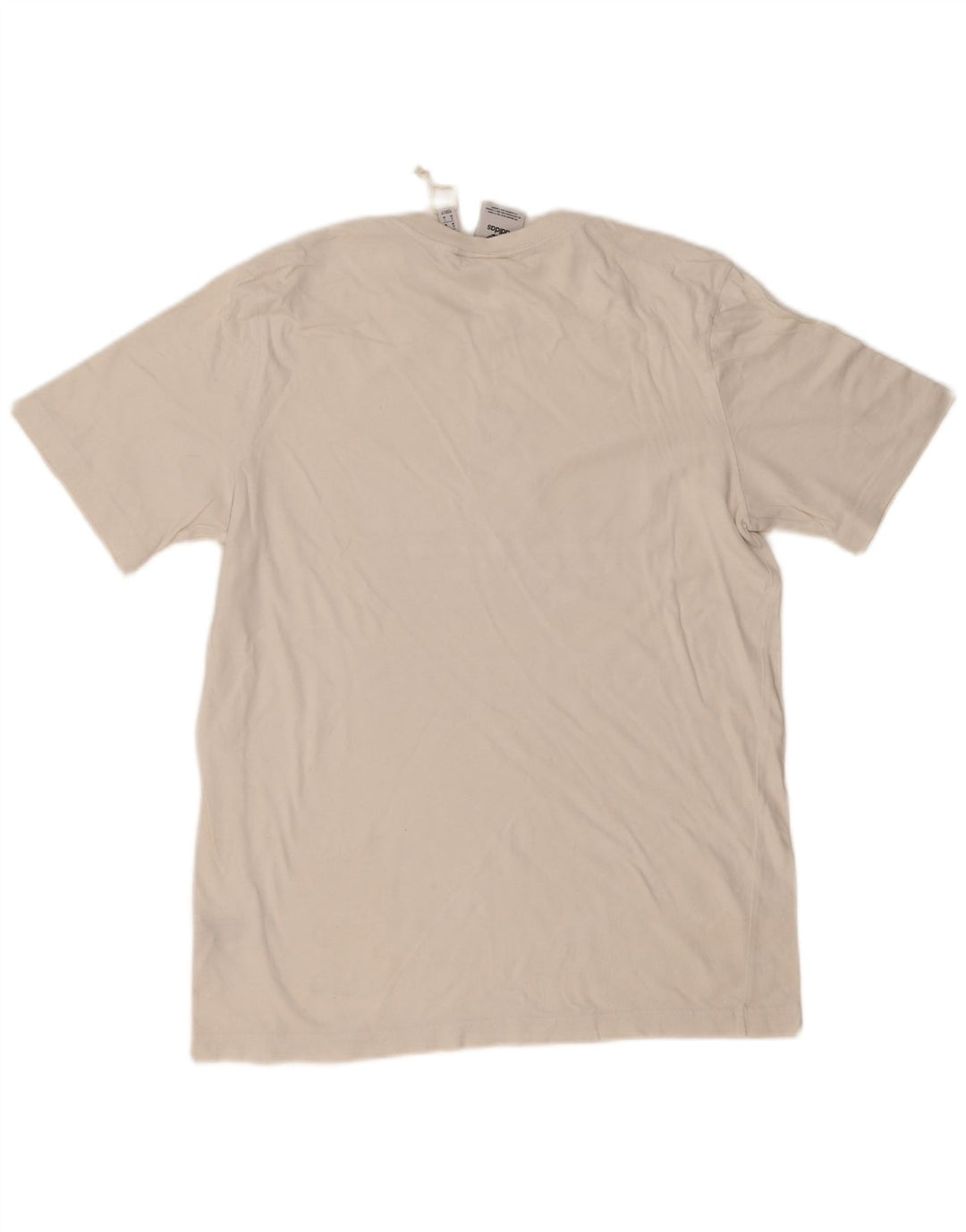 T-shirt grafica da uomo Adidas Top in cotone bianco medio