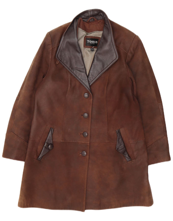 Cappotto in pelle da donna Torus UK 12 Marrone medio