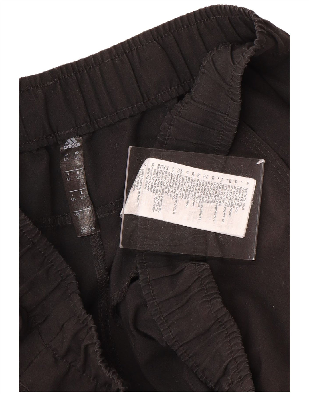 Pantaloni da tuta da uomo ADIDAS Joggers grandi neri in poliestere