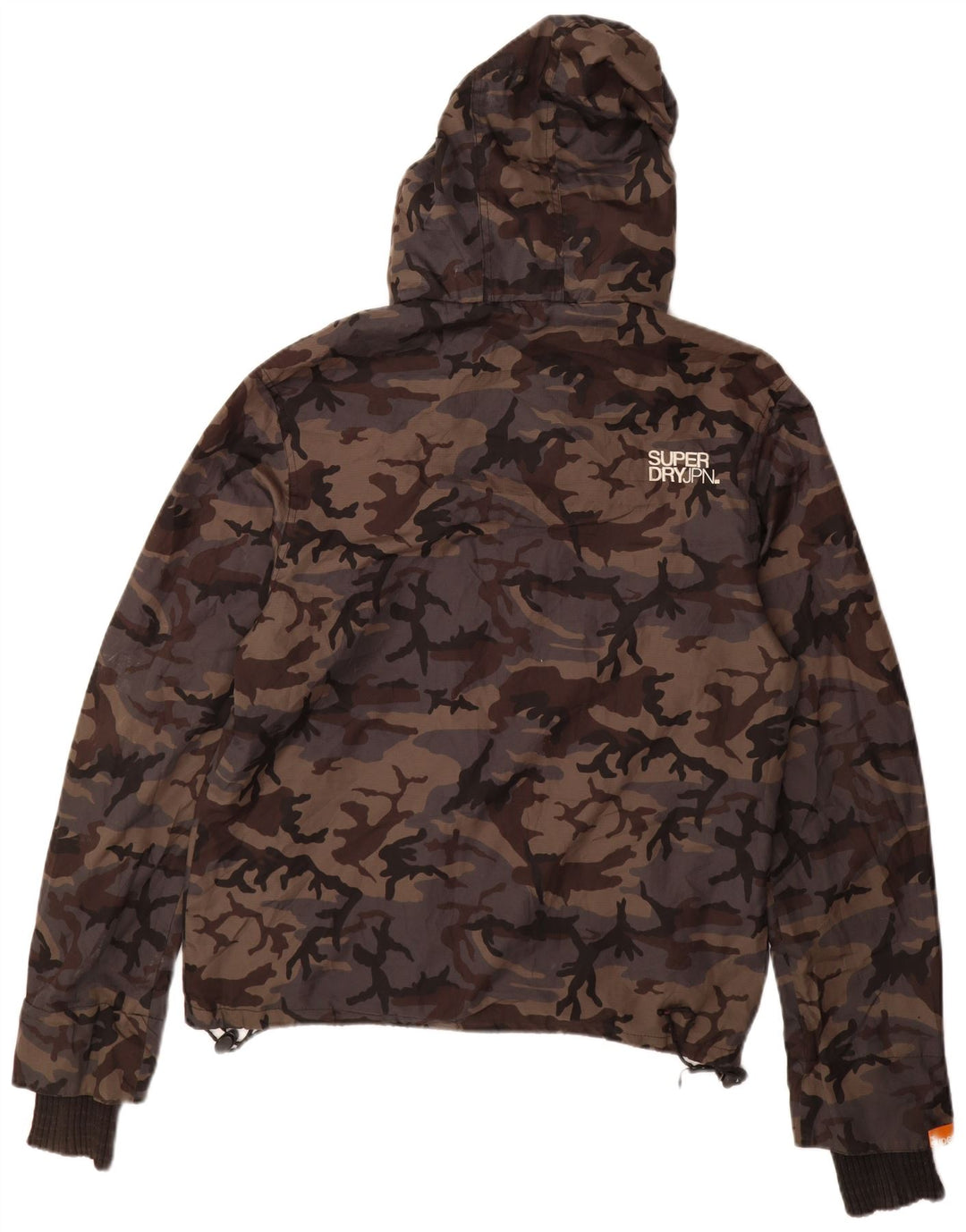 Giacca a vento grafica da uomo Superdry UK 38 Nylon grigio medio