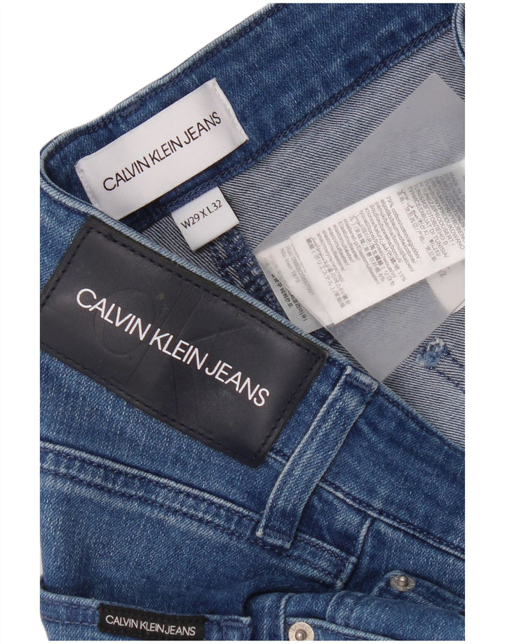 Jeans slim da uomo Calvin Klein W29 L27 cotone blu