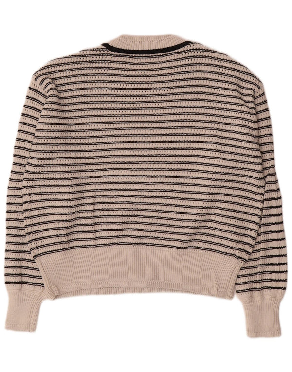 Maglione maglione girocollo da donna Marks & Spencer UK 14 medio bianco sporco