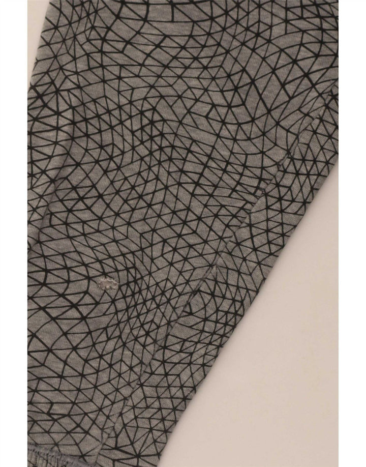 Maglione con cappuccio e zip da uomo Under Armour grande grigio geometrico