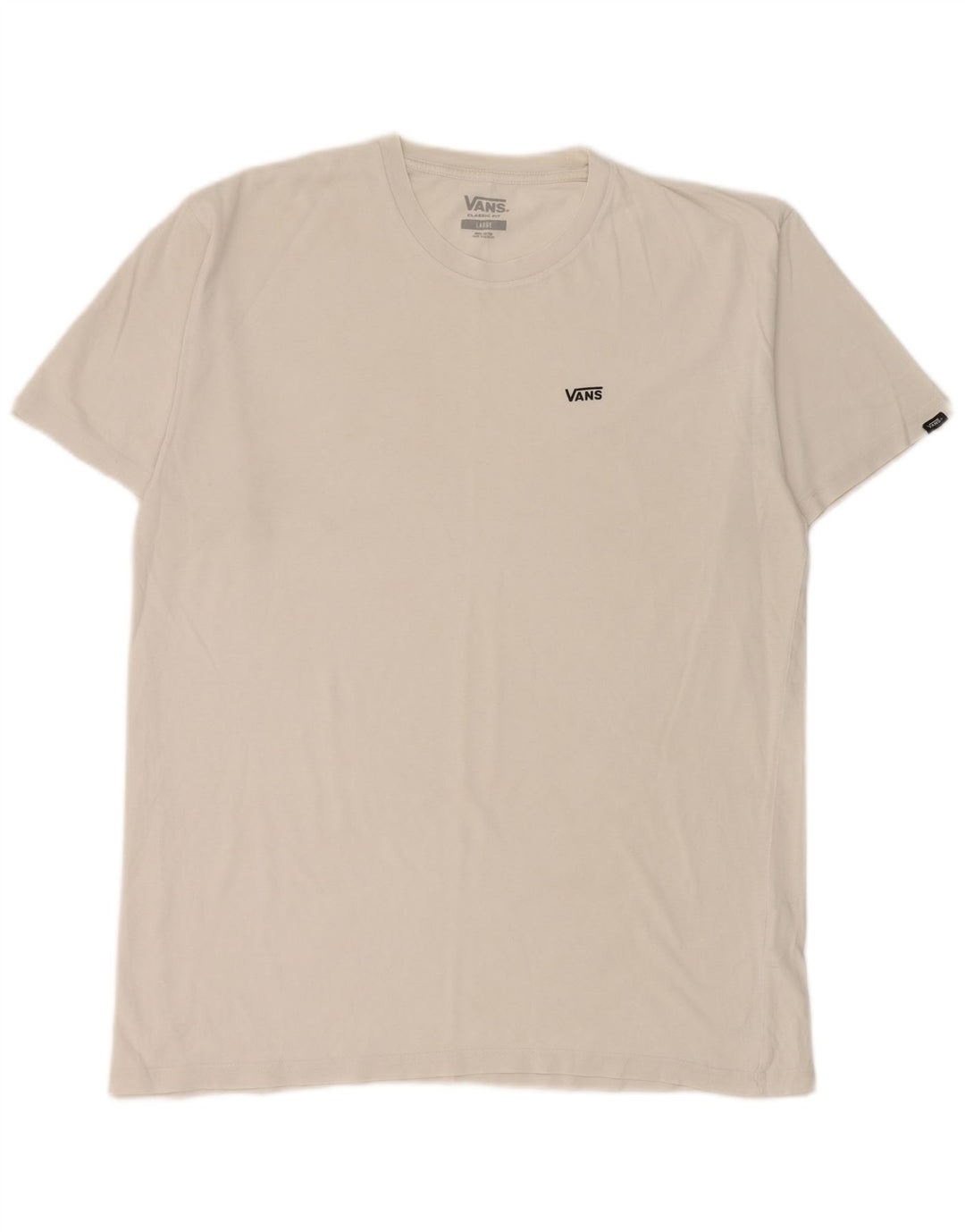 T-shirt da uomo Vans Classic Fit, taglia grande, in cotone bianco