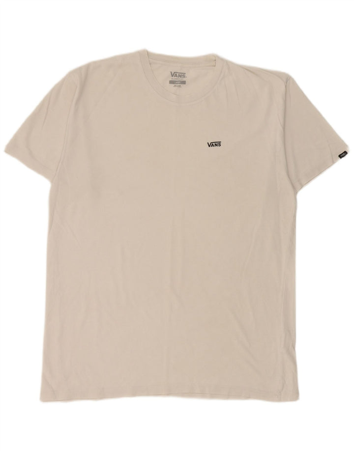T-shirt da uomo Vans Classic Fit, taglia grande, in cotone bianco
