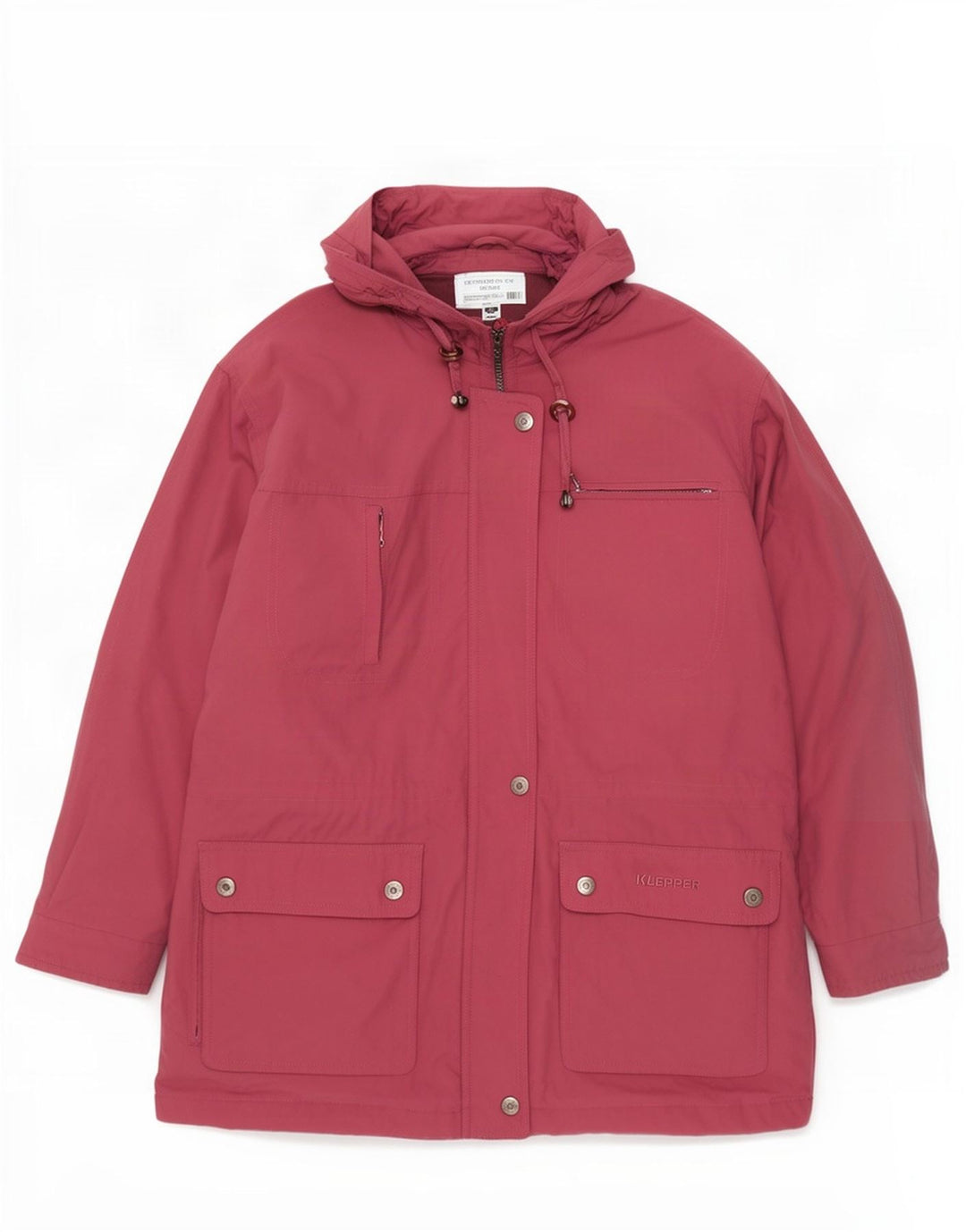 Giacca Parka oversize con cappuccio da donna Klepper IT 46 Large Rosa Poliammide