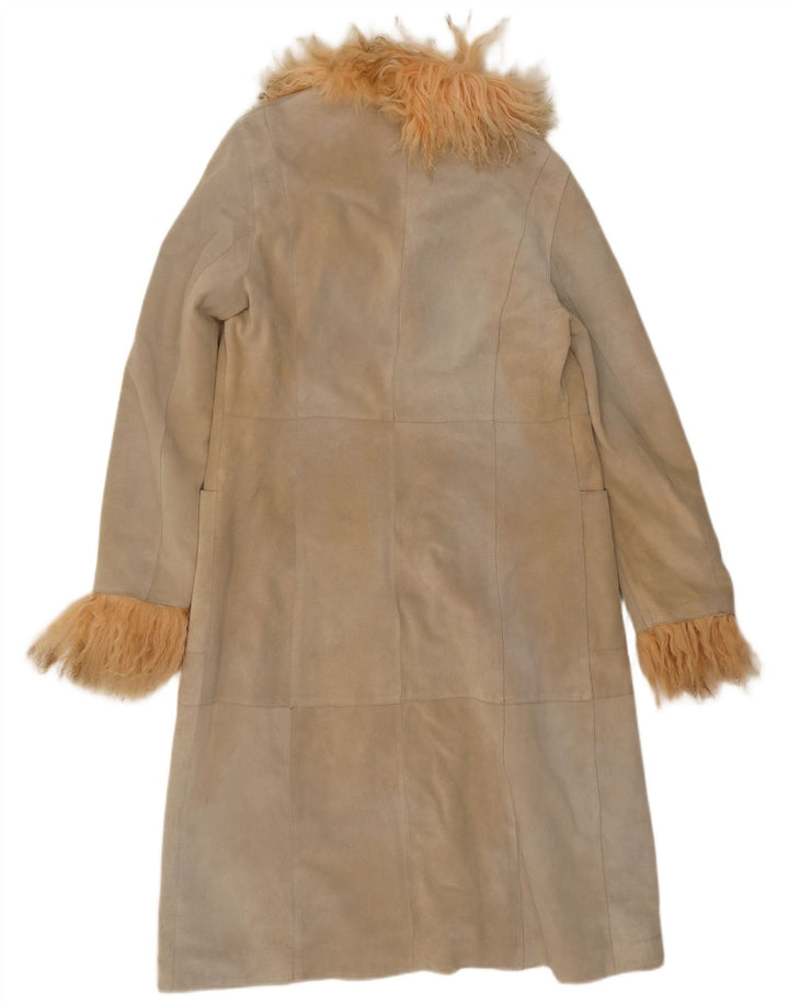 Soprabito da donna in pelle scamosciata Jet Plane IT 42 Pelle beige medio