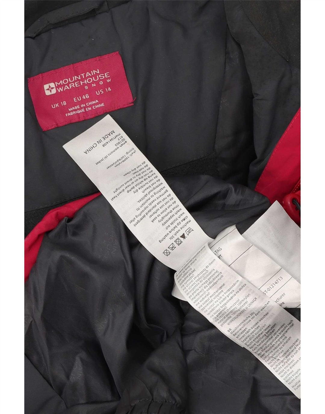 Giacca a vento oversize con cappuccio da donna Mountain Warehouse UK 18 XL Rosa