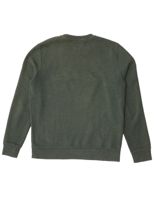 Felpa grafica da uomo Superdry Maglione grande cotone verde