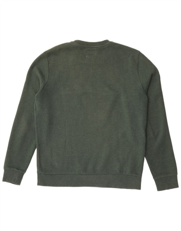 Felpa grafica da uomo Superdry Maglione grande cotone verde