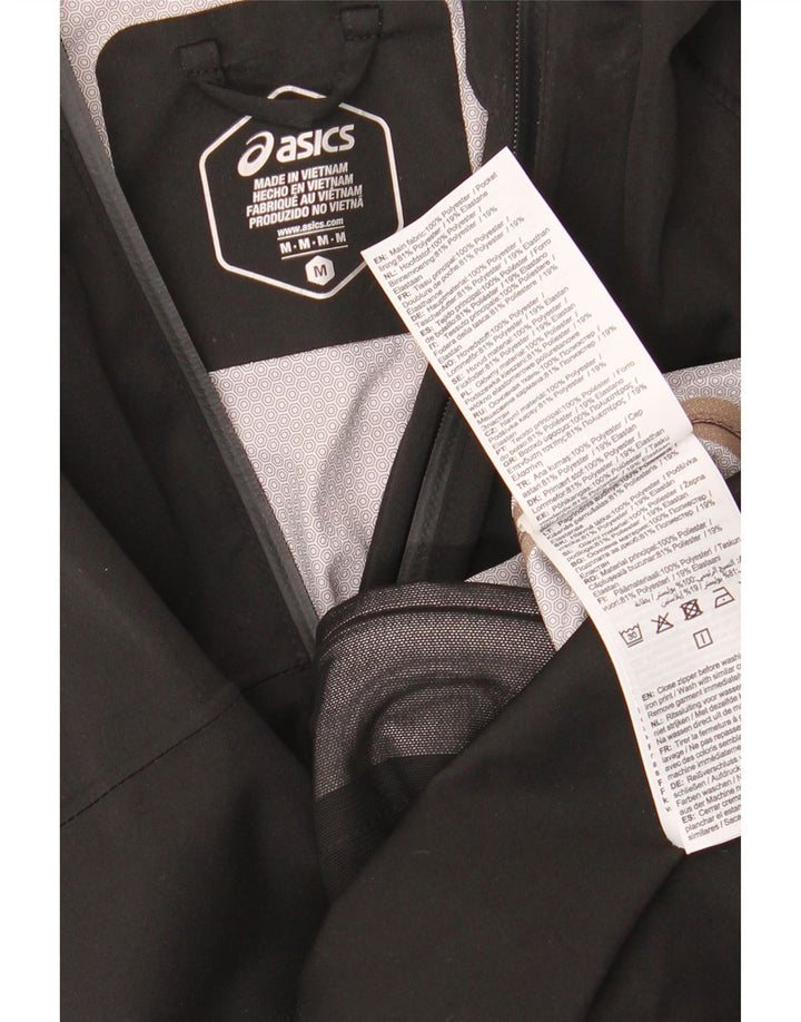 Giacca sportiva da donna con cappuccio Asics UK 14 Medium Nero Poliestere