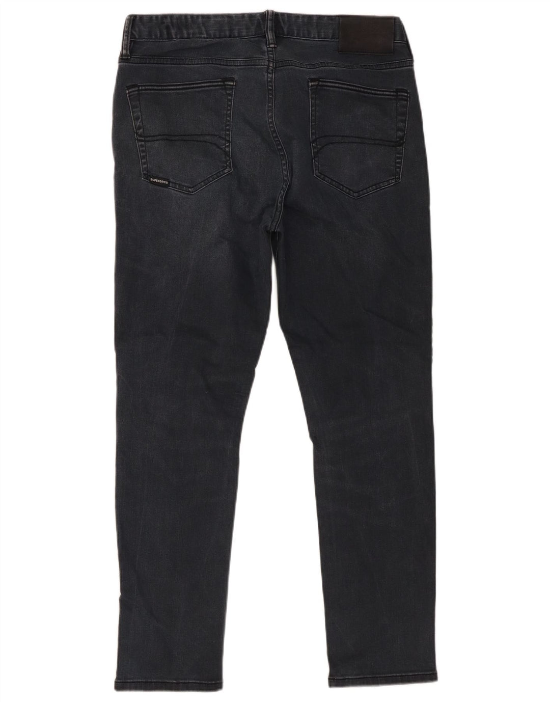 Jeans slim da uomo Superdry W34 L27 cotone nero