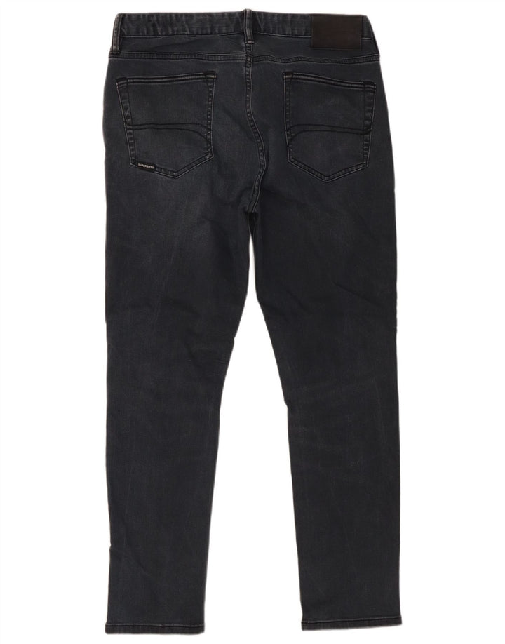 Jeans slim da uomo Superdry W34 L27 cotone nero