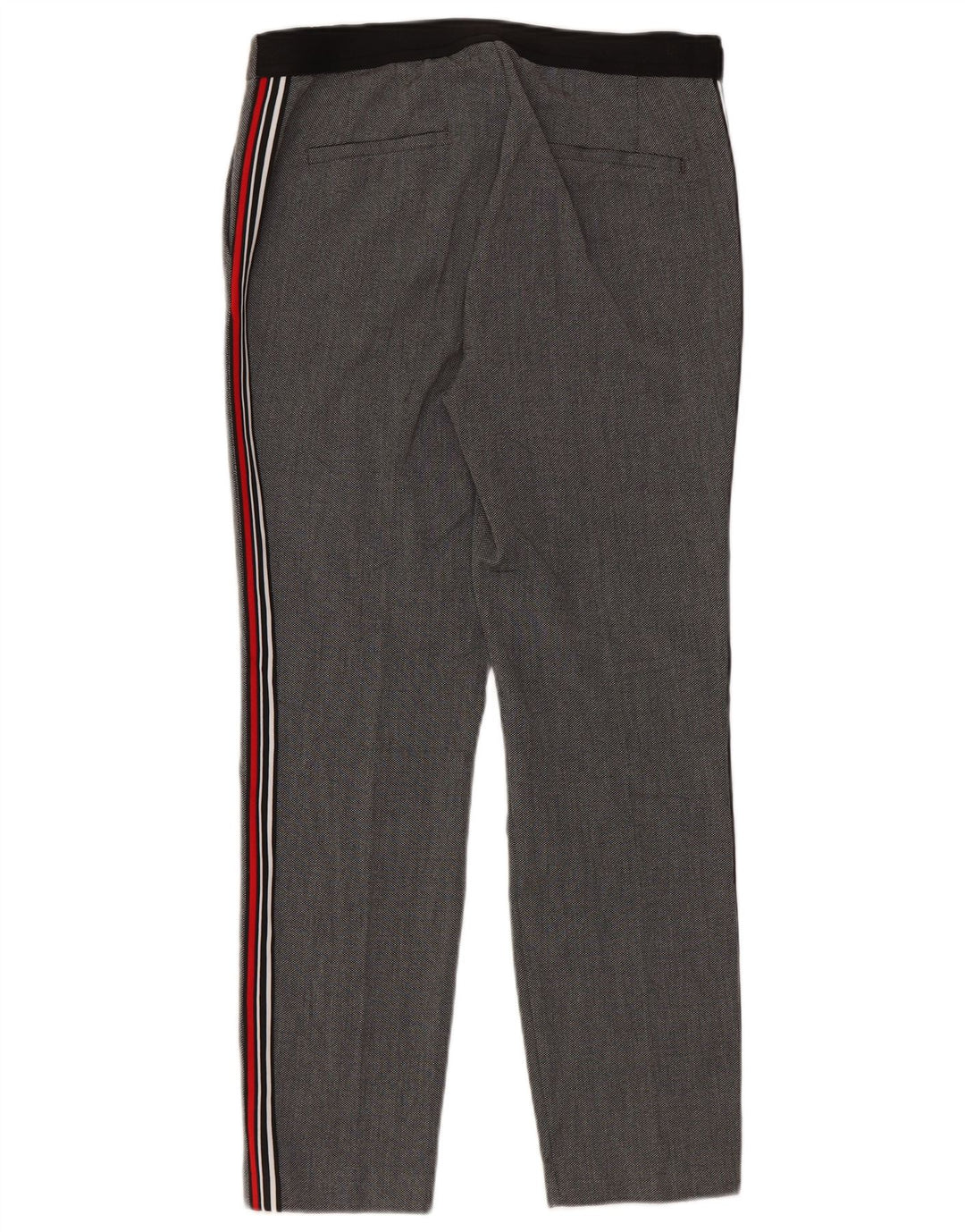 Pantaloni chino dritti da donna Zara grandi W30 L27 poliestere grigio
