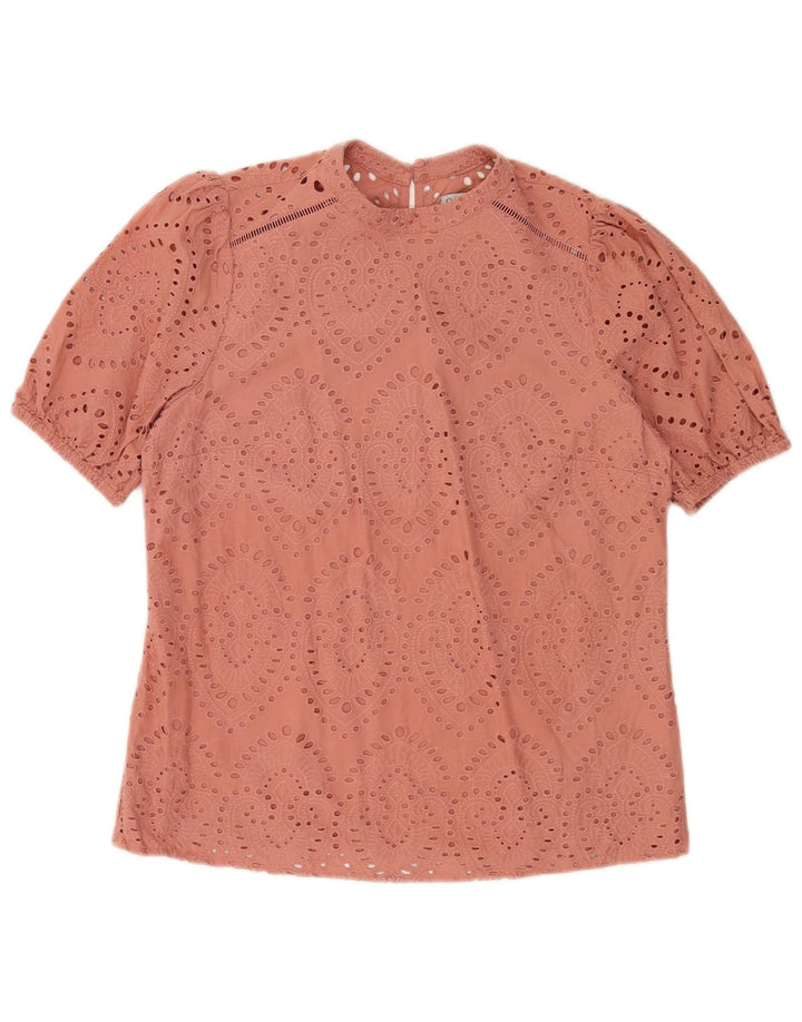 Camicetta da donna Oasis Top UK 12 Cotone Paisley rosa medio