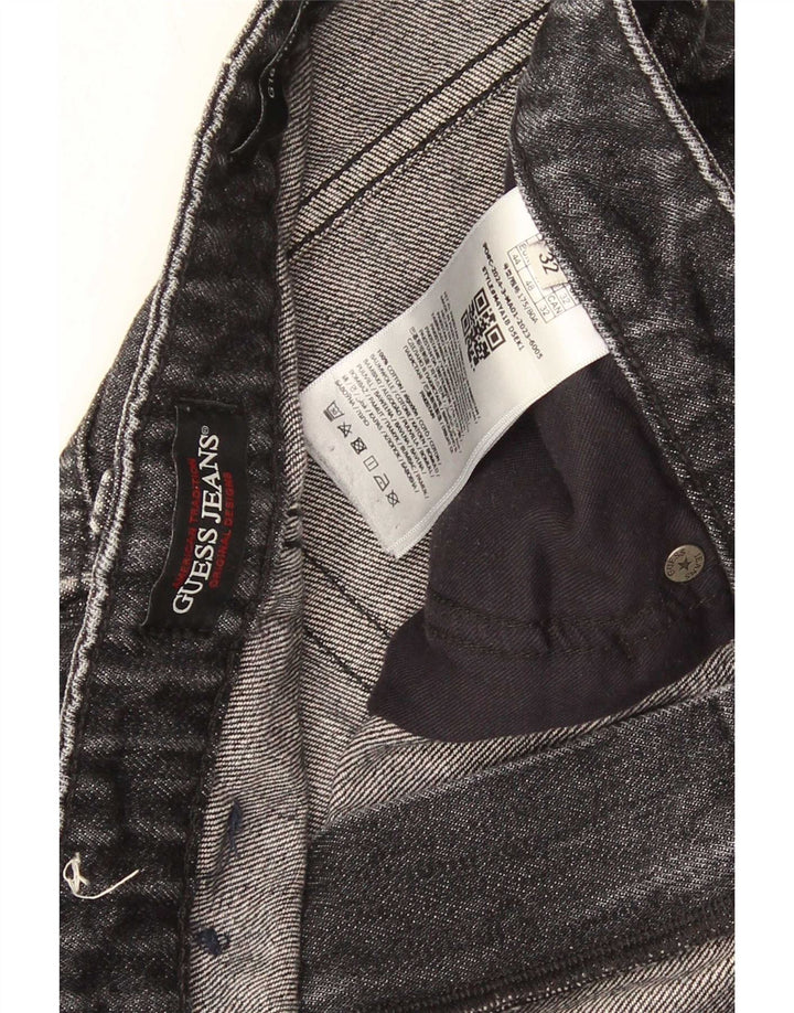 Jeans dritti da uomo Guess W32 L32 cotone nero
