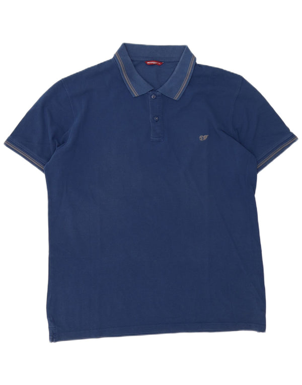 Polo da uomo Carrera 2XL in cotone blu