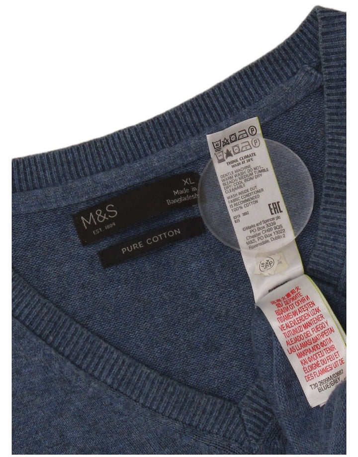 Canotta da uomo Marks & Spencer XL in cotone blu