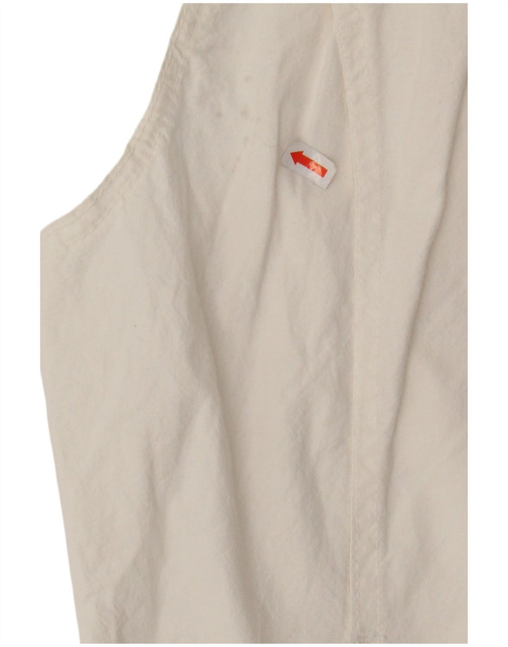 RIFLE Mens Utility Gilet IT 50 Large White Cotton