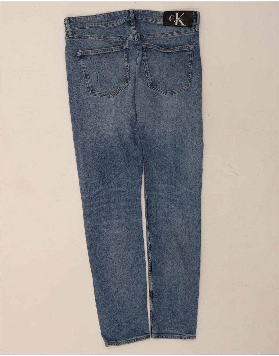Jeans slim da uomo Calvin Klein W31 L32 cotone blu