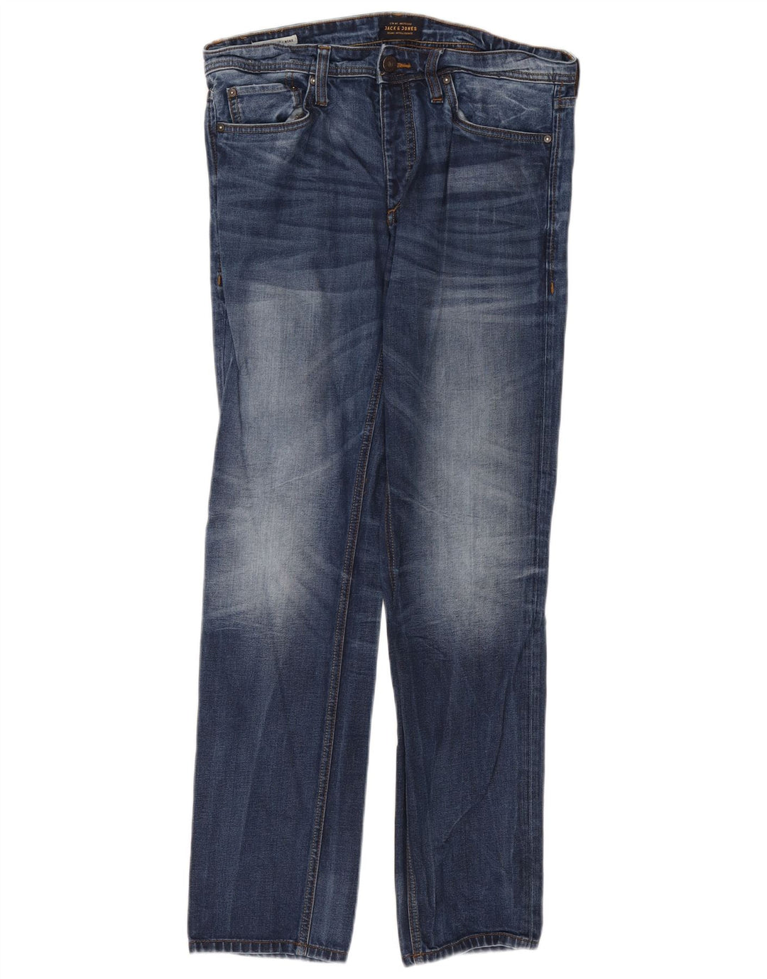 Jeans dritti Mike da uomo Jack & Jones W34 L34 cotone blu