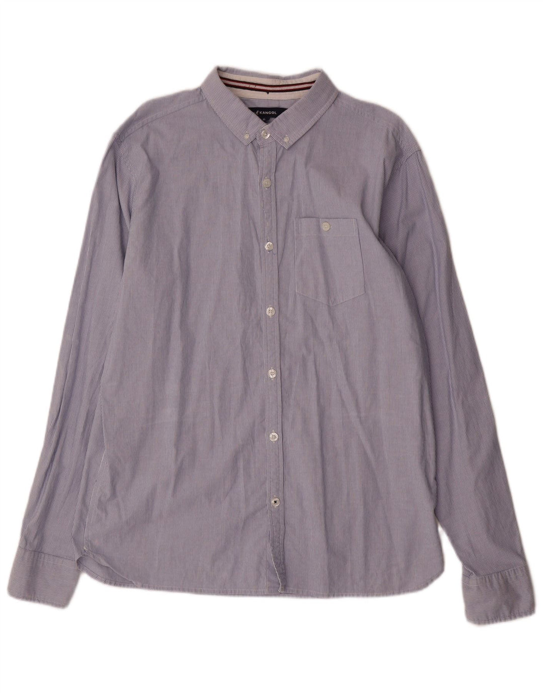 Camicia da uomo KANGOL XL in cotone gessato blu