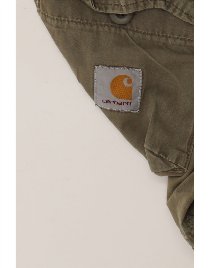 Pantaloncini cargo da uomo CARHARTT W30 cotone kaki medio