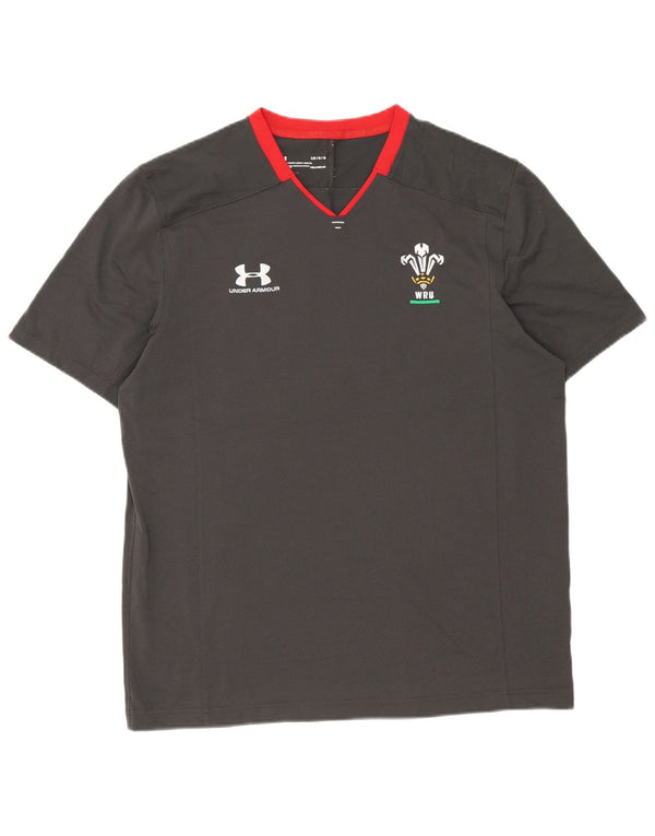 Maglietta Under Armour da uomo Heat Gear Top Large Grigio Colourblock