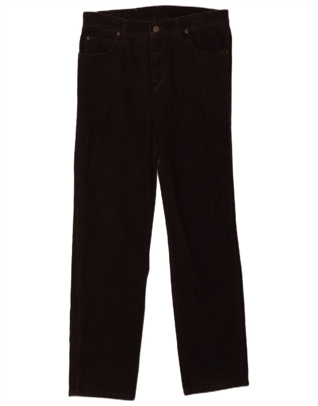 Pantaloni LEE da uomo in velluto a coste dritti Brooklyn W32 L32 in cotone marrone